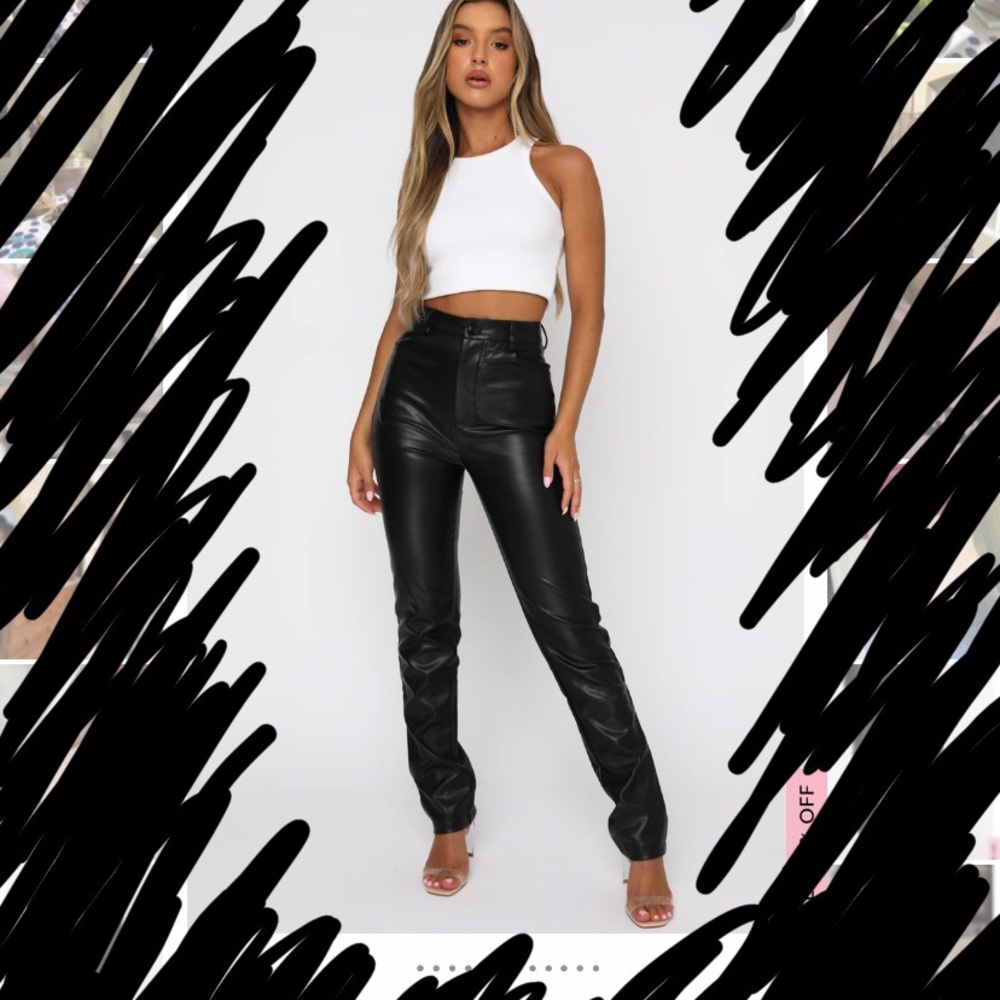 White Fox Boutique Leather Trousers